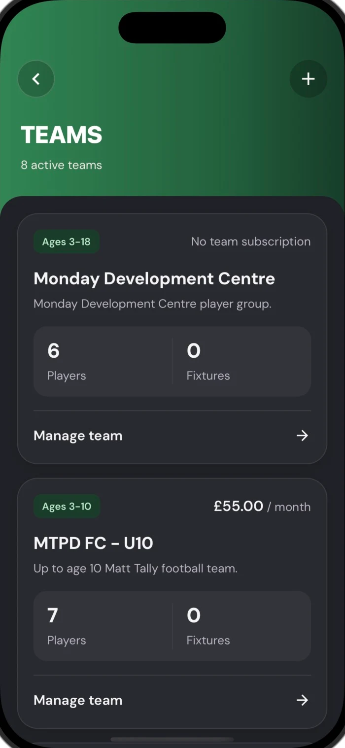 Manage teams and memberships